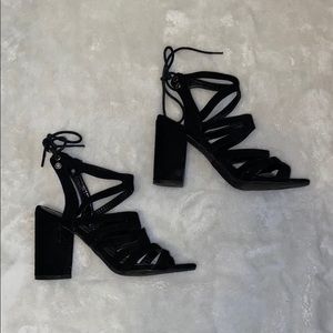Forever 21 Laceup Block Heels